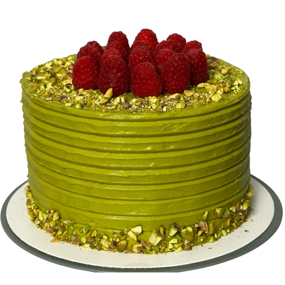 Pistachio Raspberry Cake