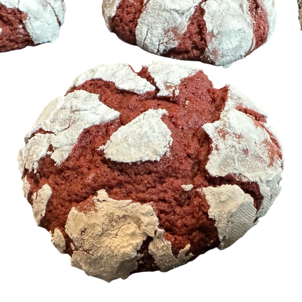 Red Velvet Crinkle Cookies (12 pcs)