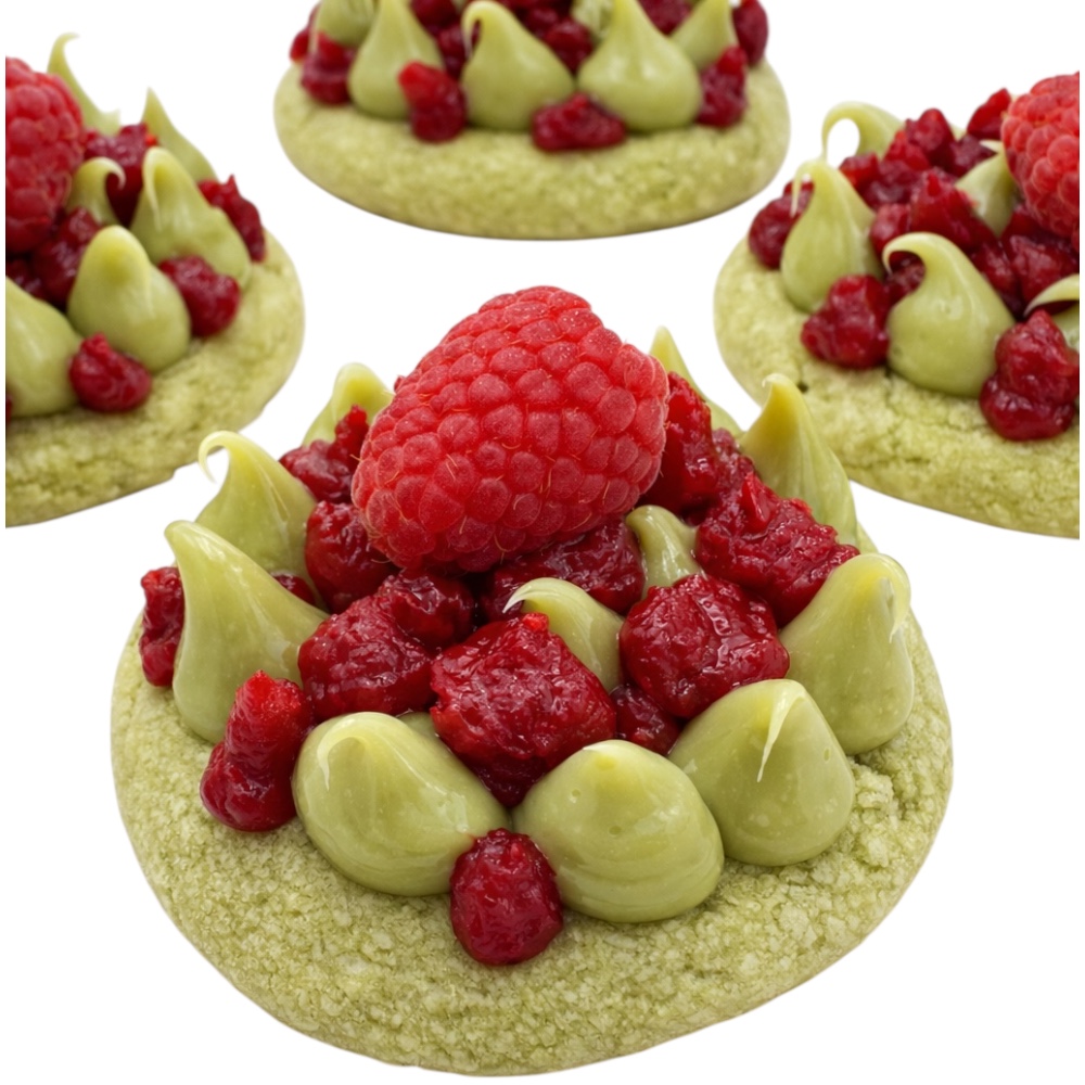 Pistachio Raspberry Cookies💚