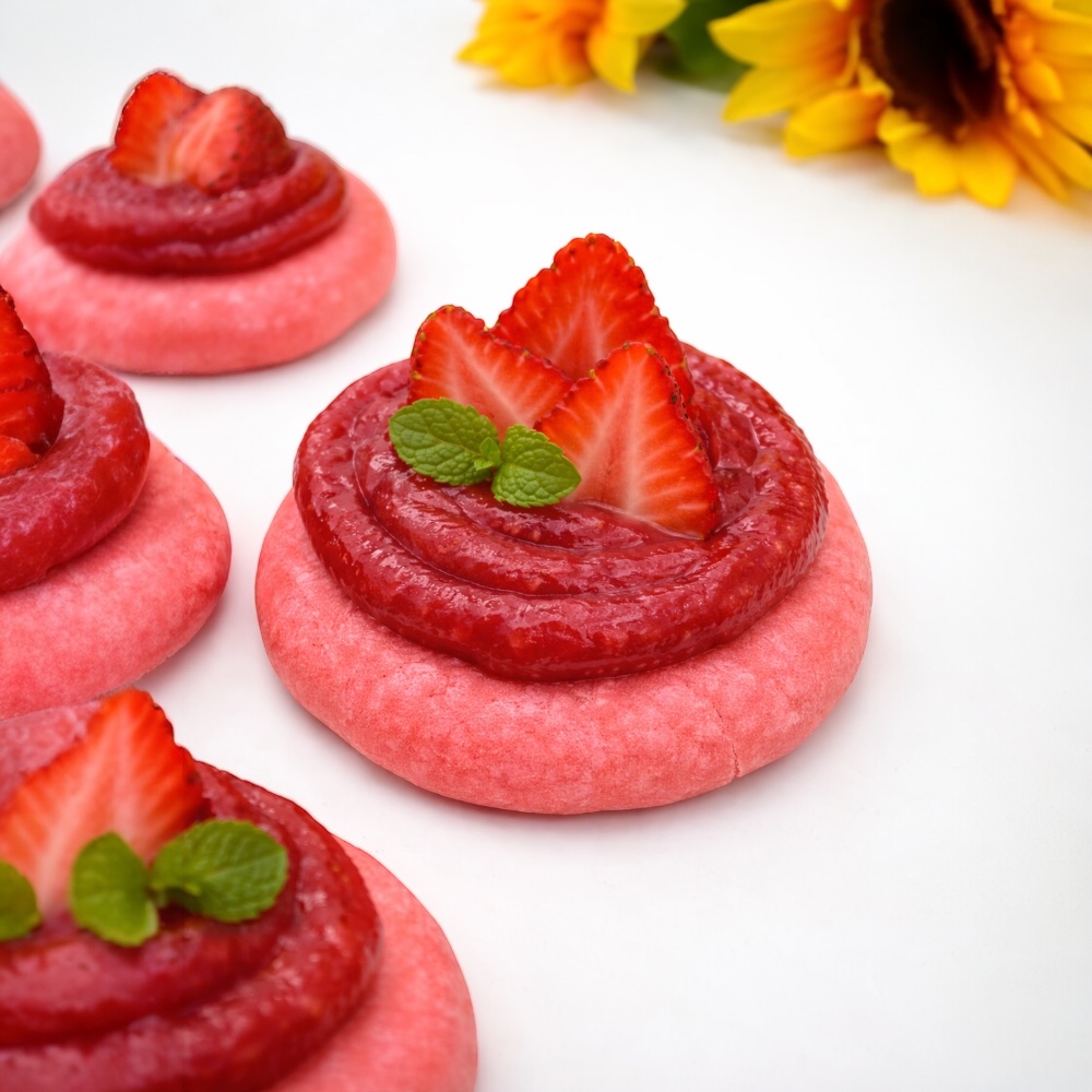 π Strawberry Cookies (box of 6)