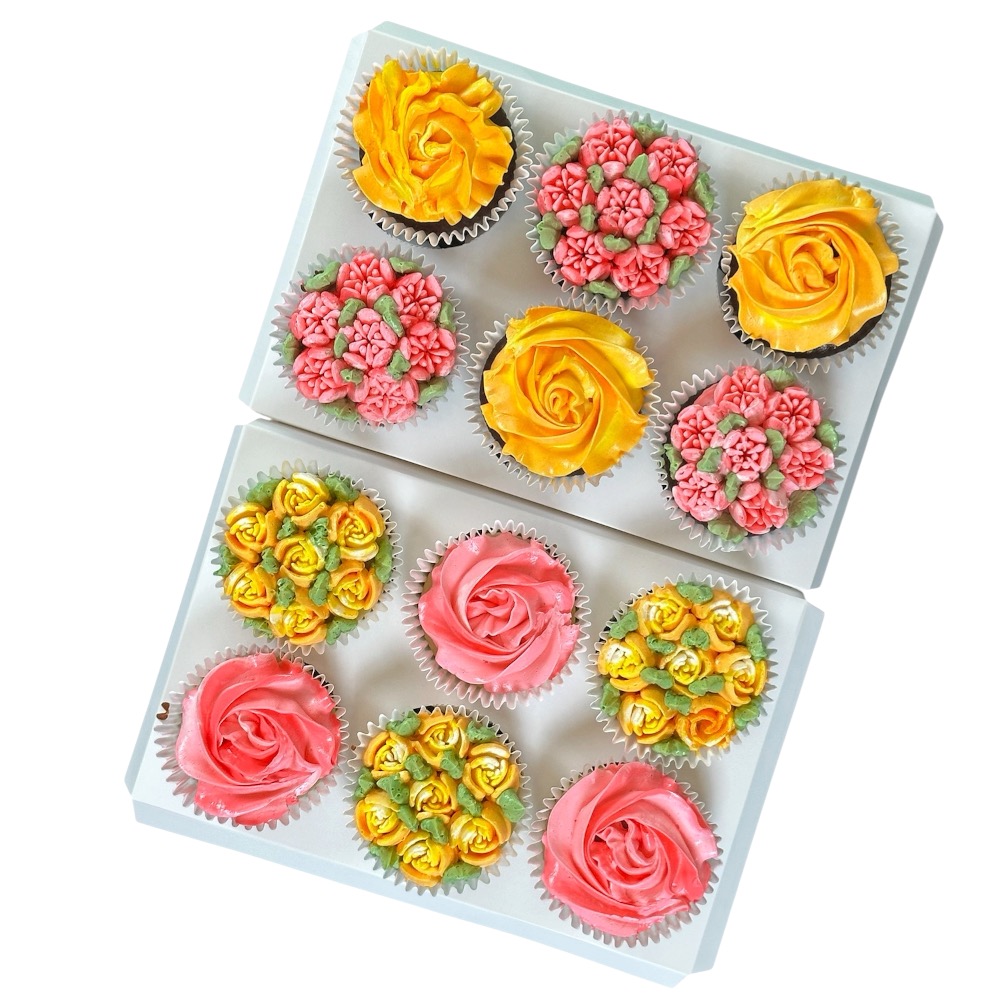 Floral Cupcakes Box